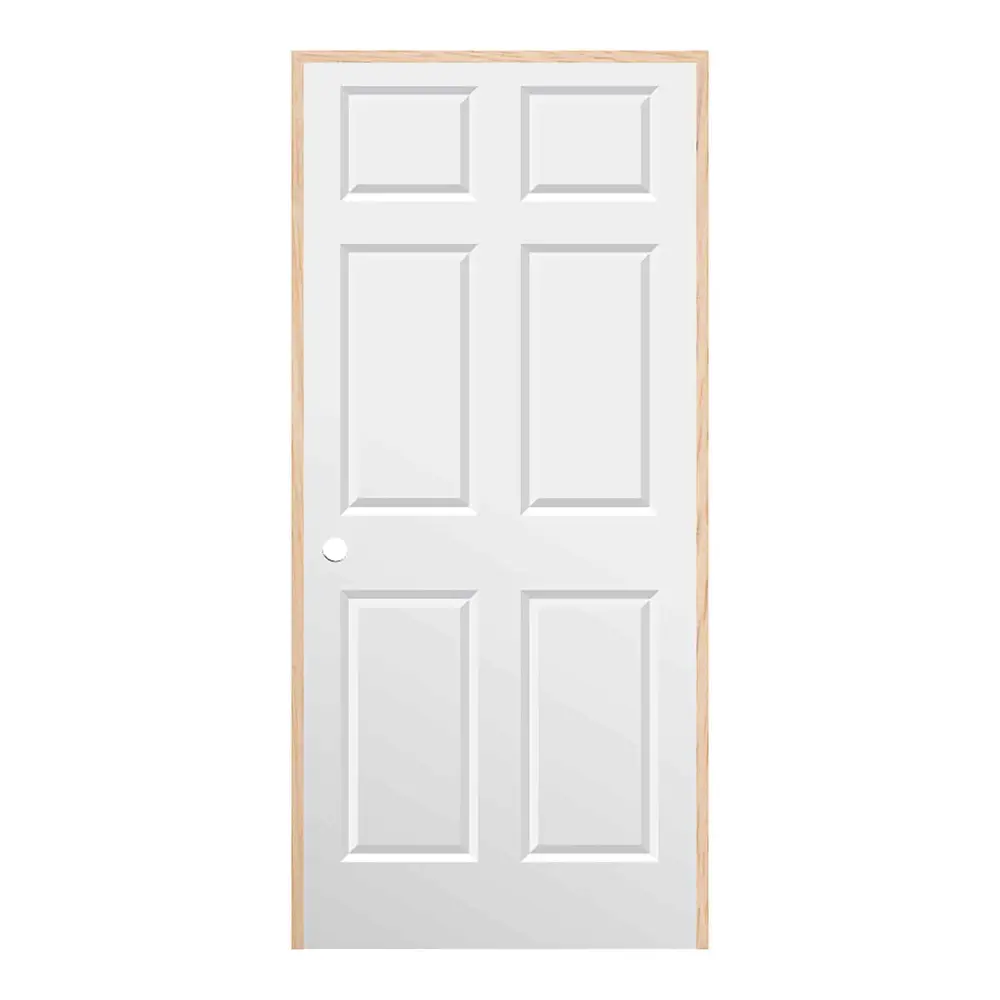 Conmore Preassembled 6-Panel Interior Door Right Opening Pulling and 4-9/16" Frame, 24"