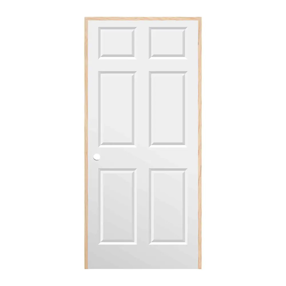 Conmore Preassembled Interior Hollow Core Door Right Opening Pulling and 4-9/16" Frame, 32"
