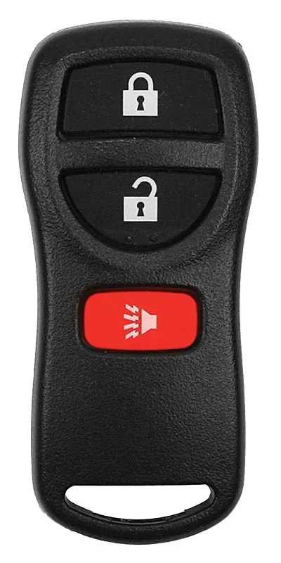 Hy-Ko 19NIS900F Key Fob Remote, 3-Button, Plastic, Onyx