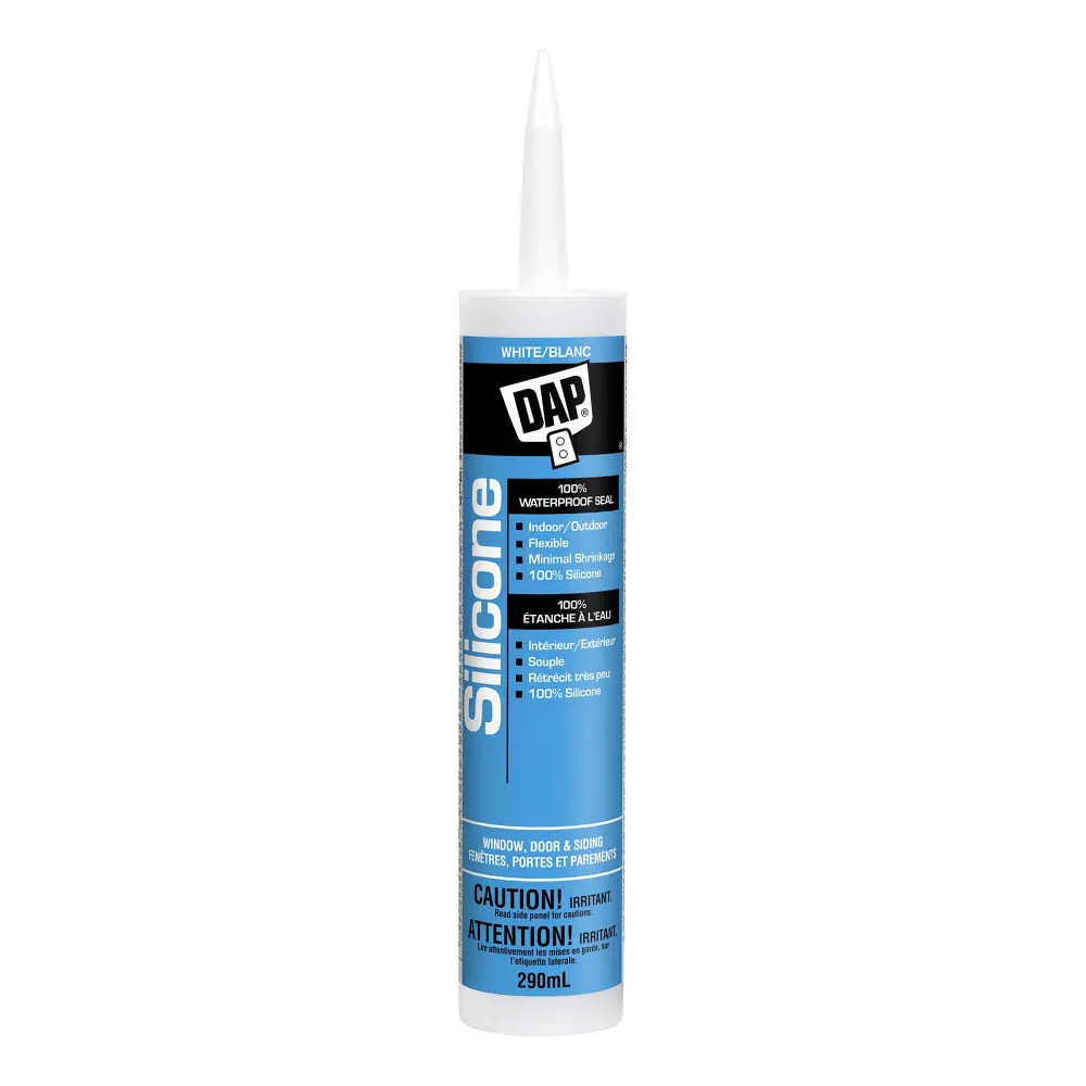 100 % White Waterproof Silicone Window, Door and Siding, 290 ml