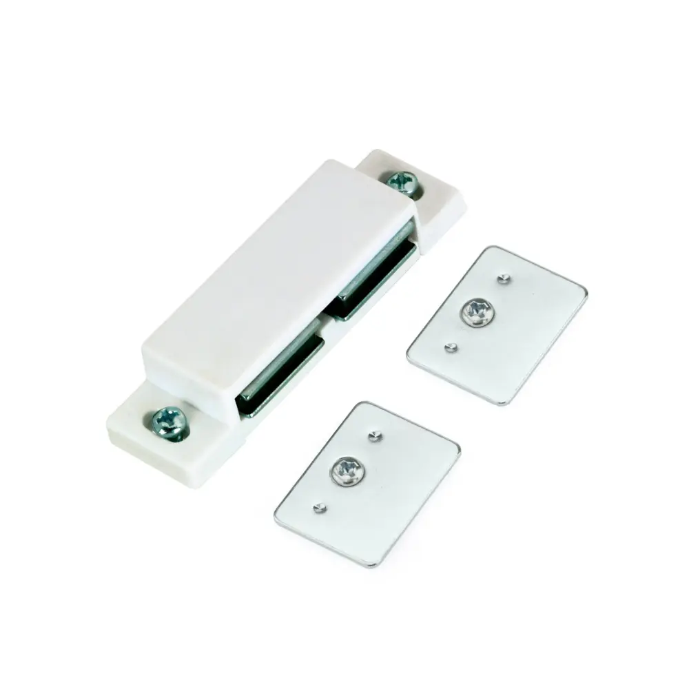 Double Magnetic Catch Plates and Screws, Pearl