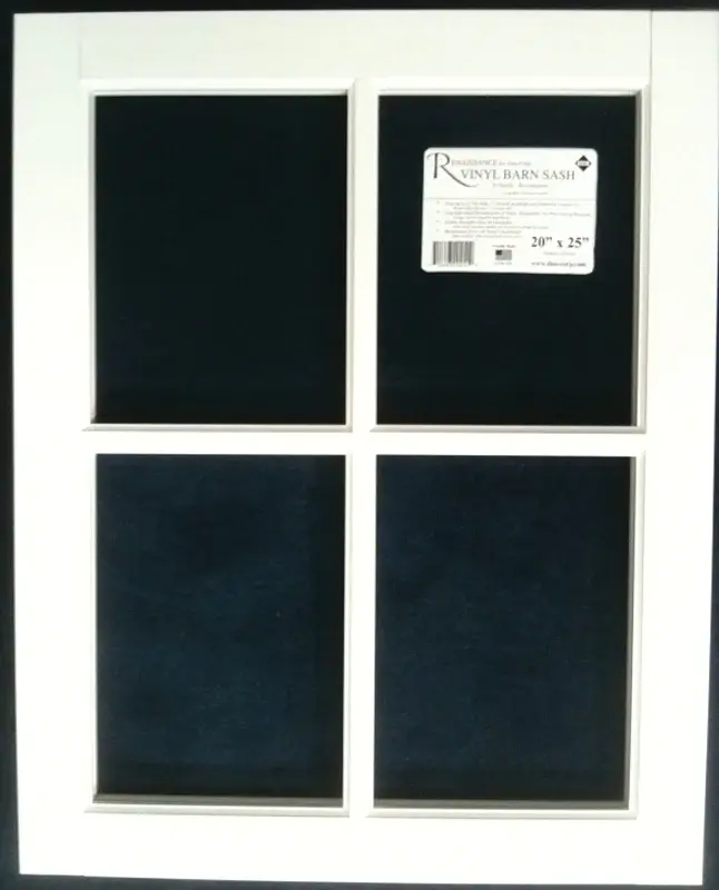 Duo-Corp Renaissance 2429BS Series Barn Sash Window, 29 H x 24 W Window Size, Vinyl Frame