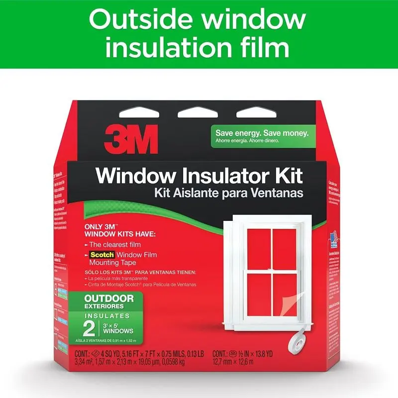 3M Outdoor Window Insulator Kit, Two Pack, Quantity: 6, 7100075751