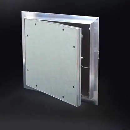 Cendrex ALUMI, Recessed 5/8" Aluminum Access Door Hidden Pipe Flange, 8 X 8", RAL 08X08-58