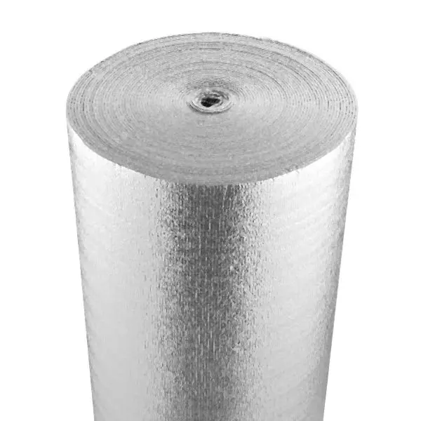 VEVOR Reinforced Double Reflective Insulation Roll Foam Core Radiant Barrier 48in x 100 ft, LBPEFPMXRFSF0HAV0V0