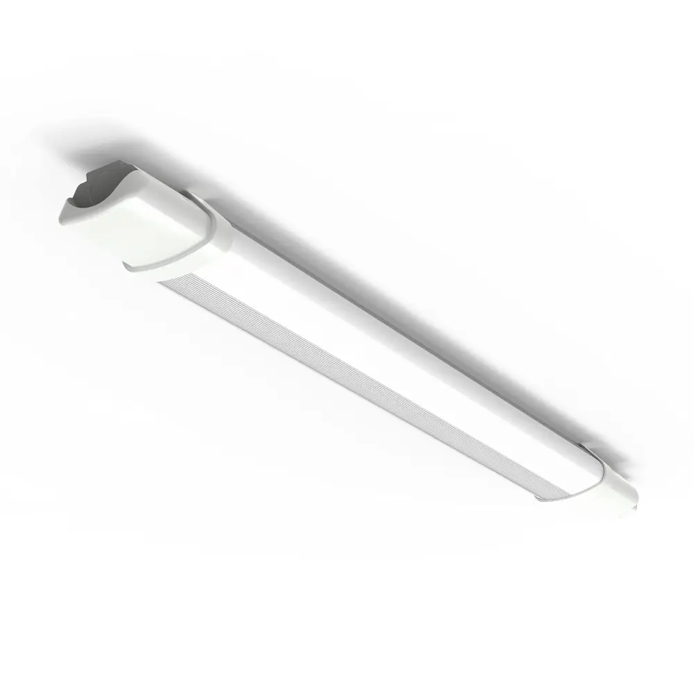 4lite Indoor Or Outdoor Twin LED Fully Weatherproof Batten 6ft/1800mm Length IP65 50w 6300lm Pc plastic Body Cool White Ou...