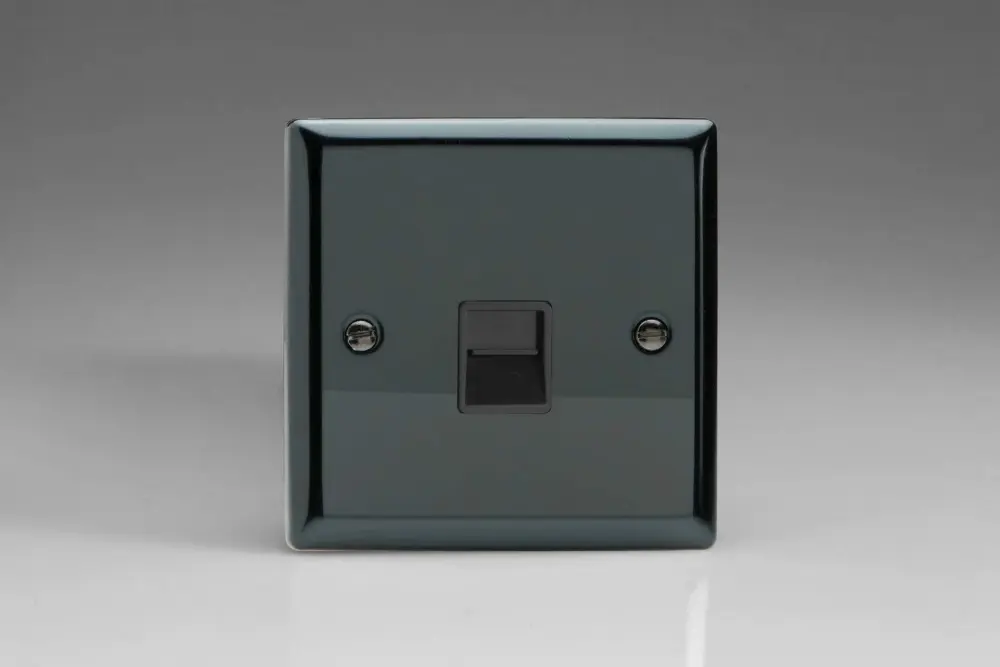 Battery-Powered Lantern Varilight 1-Gang Telephone Slave (Extension) Plug Socket Iridium XITSB