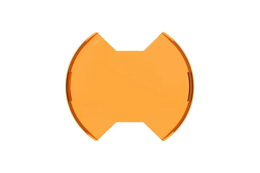KC HiLiTES SlimLite 8in LED Airy Shield - Amber