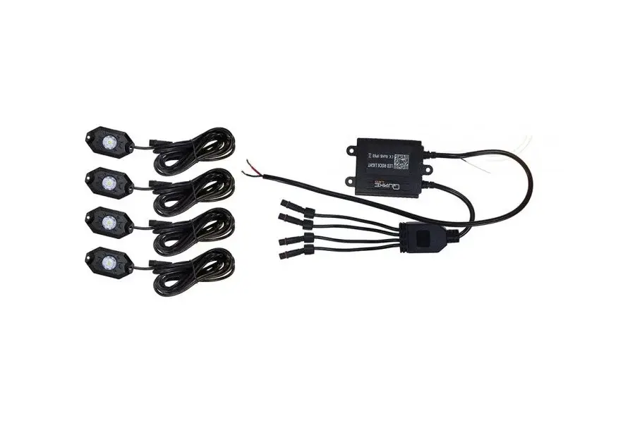 Jeep Gladiator JT Quake LED 4pc Rock Portable Kit - RGBW
