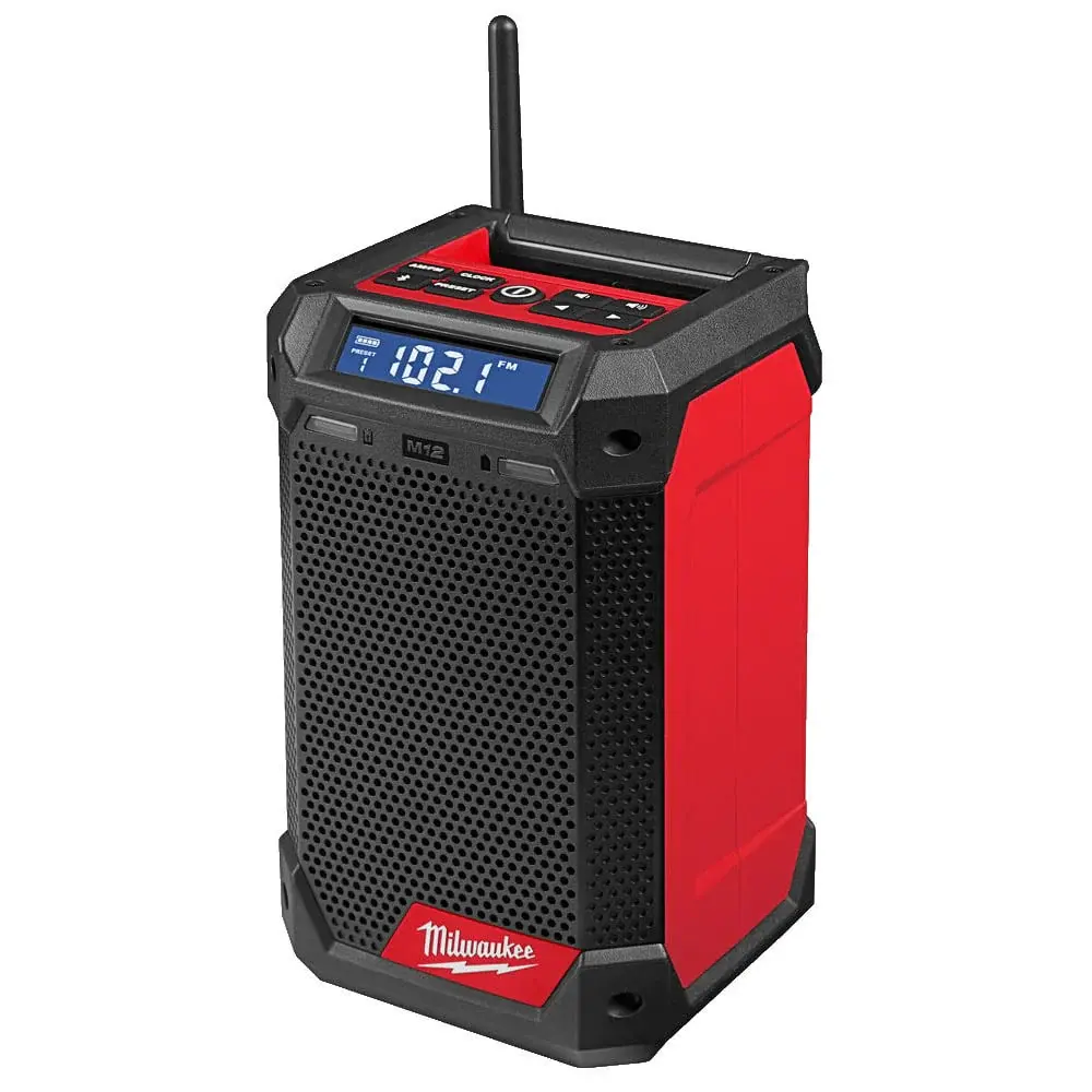 Motion-Activated Security Milwaukee M12RCDAB+0 Site Radio plus Charger