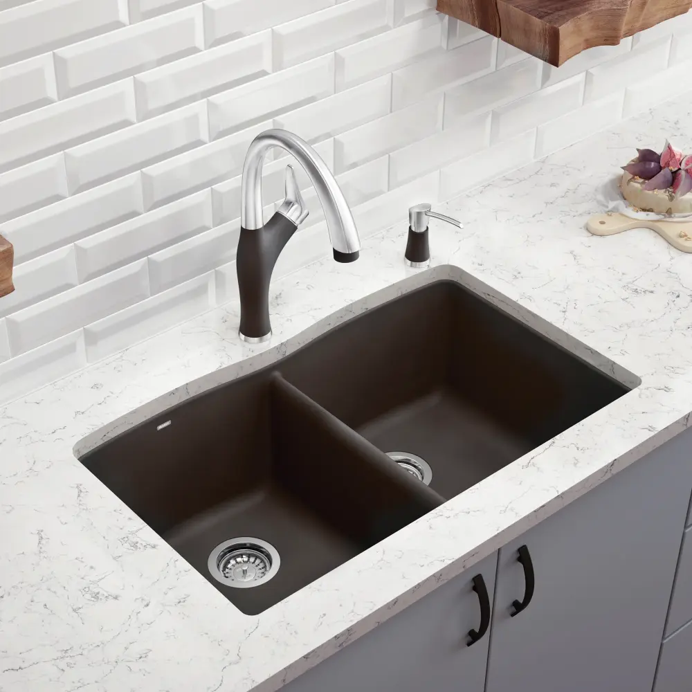 DIAMOND U 2 SILGRANIT duplicate bowl undermount kitchen sink
