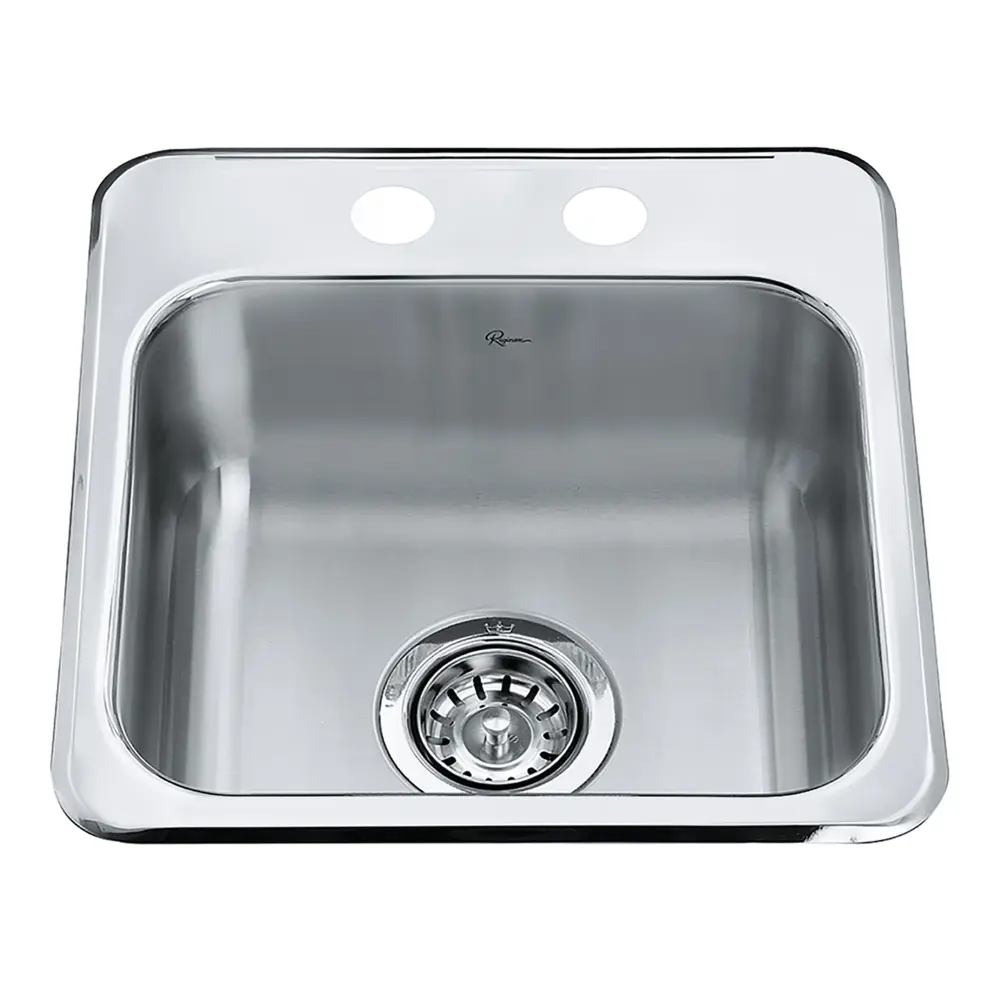 Reginox Bar Sink ,15-1/8'' x 15-7/16'' x 6'' Soap Dispenser
