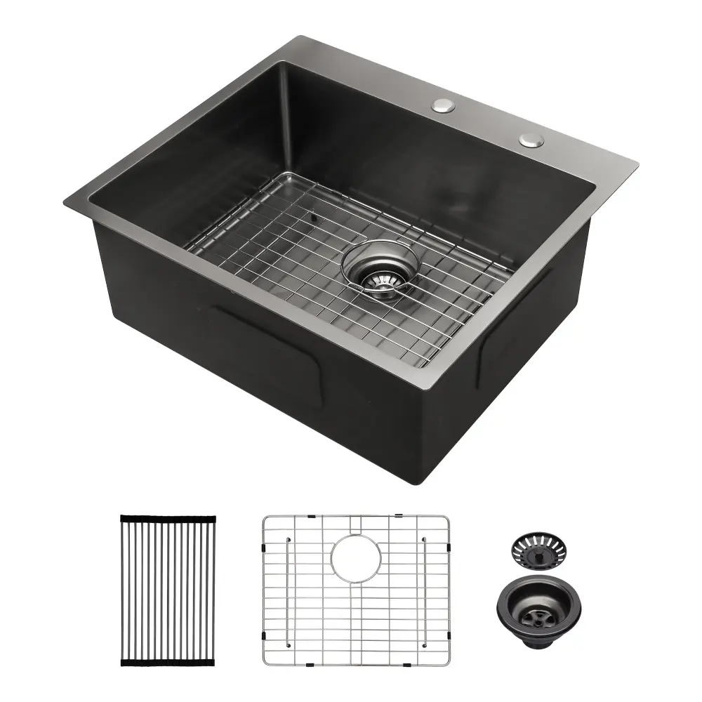 Topmount Kitchen Sink 16 Gauge, One-only Bowl