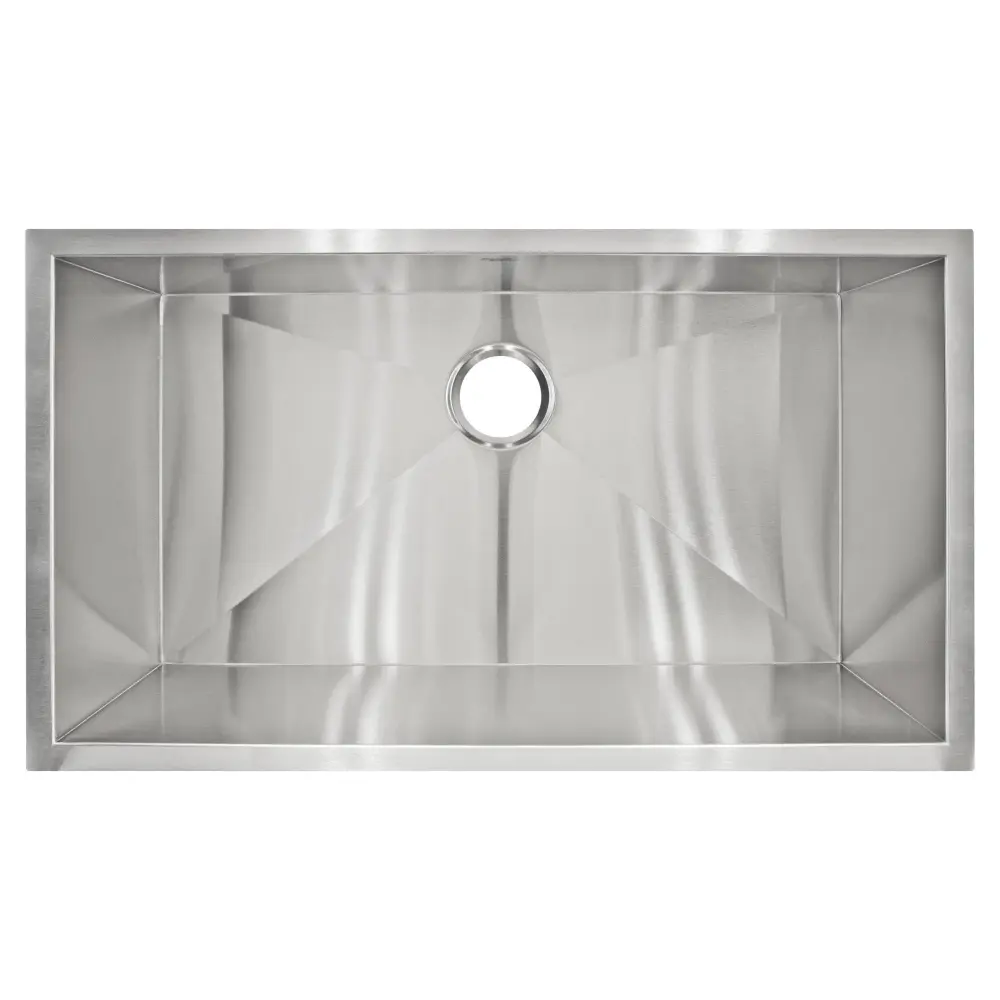32 Zero-Radius Undermount Stainless Alloy Single Bowl Kitchen Sink LP2
