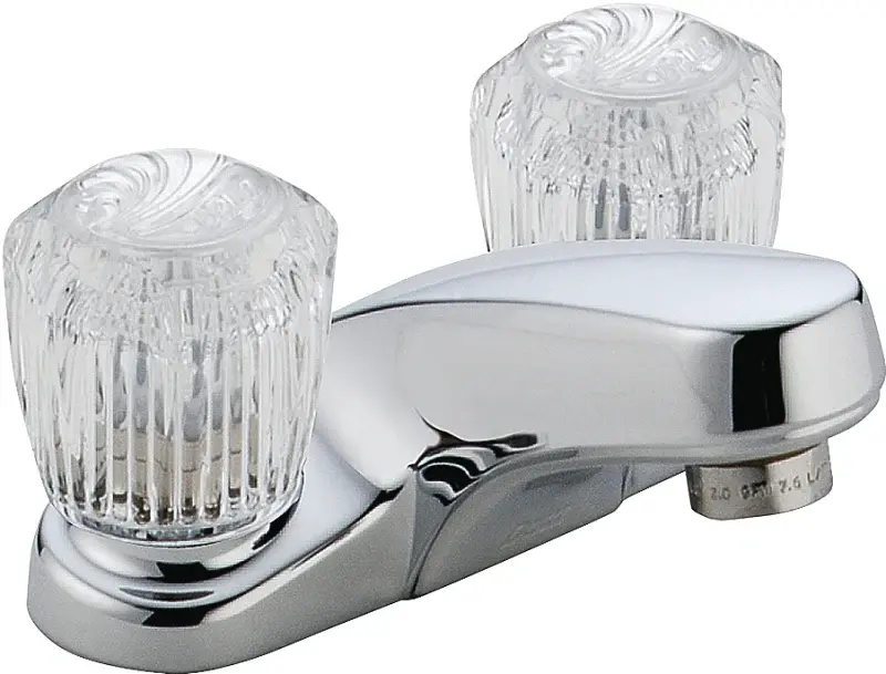 Delta Classic 2502LF Series Bathroom Faucet, 6-1/4 W, 3-1/4 H, Firm Spout, Chrome Plated, 1-11/16 Plate Size