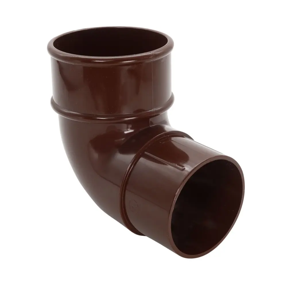 FloPlast 68mm Round 92.5' Offset Bend Espresso