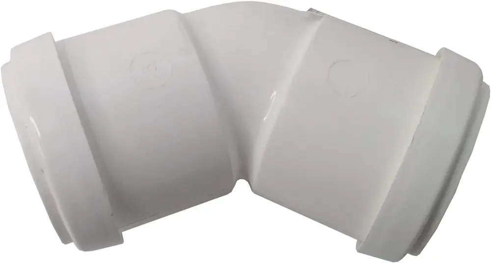 FloPlast Push Fit Waste 135' Obtuse Bend 40mm Ivory