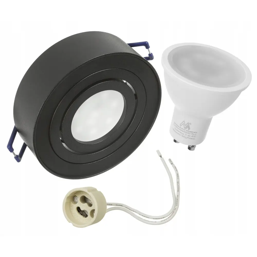 MCE462 B 7W flush mounted light fixture ebony + GU10