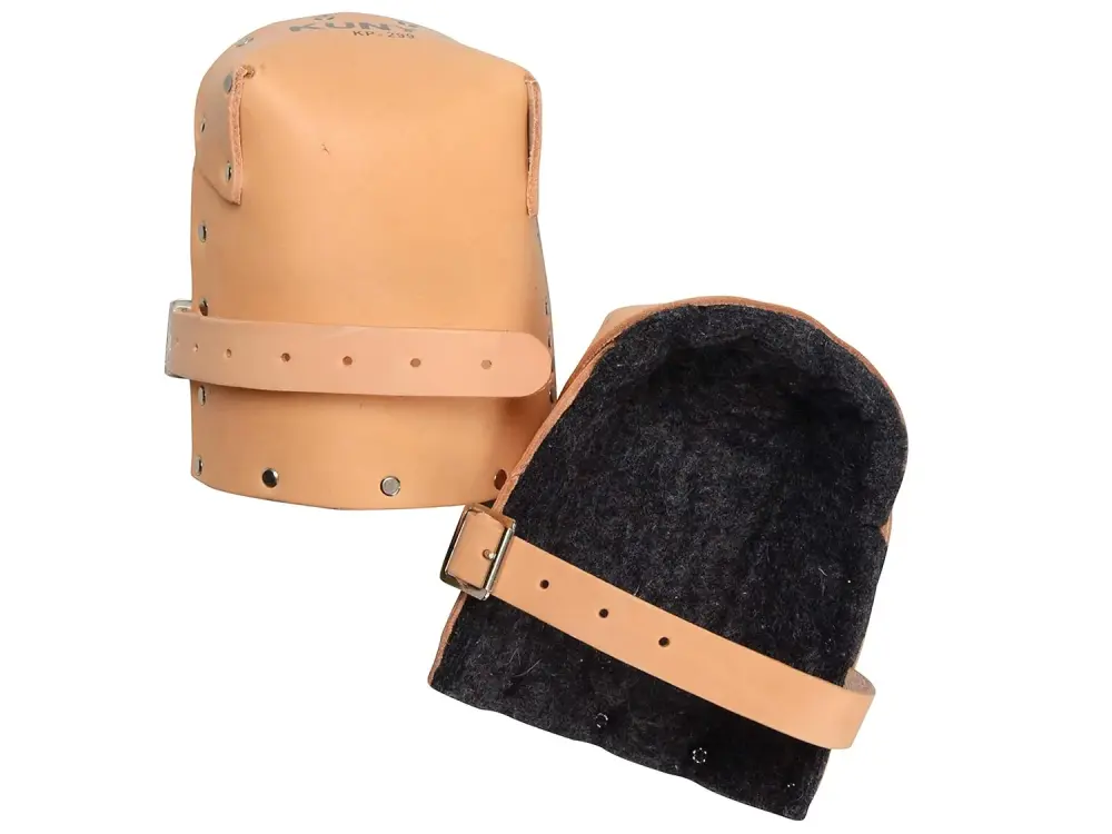 Kuny'S Kp-299 Industrial-strength Leather Thick Felt Knee Pads
