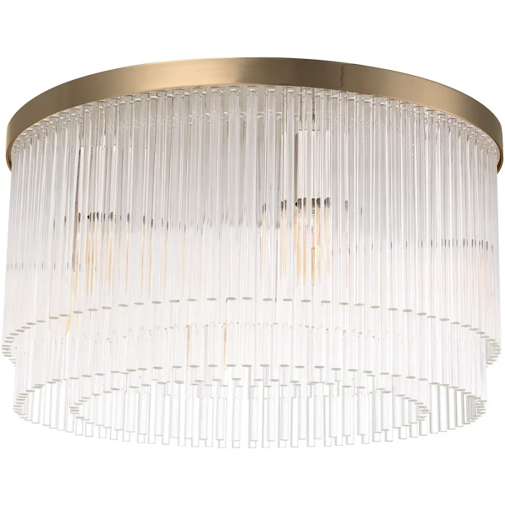 Pull Chain Hector Ceiling Lamp - Light Soft-touch Brass Finish