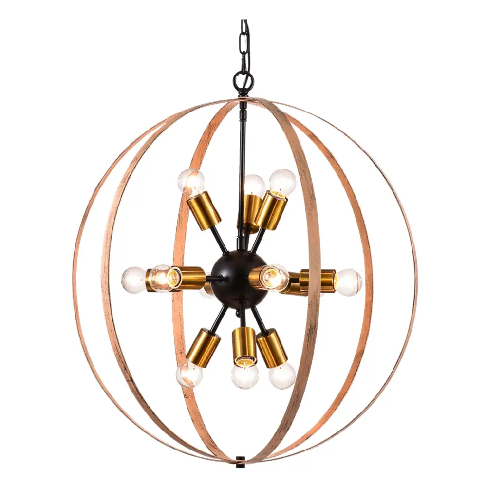 Maxax 12 - Airy Dimmable Lantern Globe Chandelier #MX19060