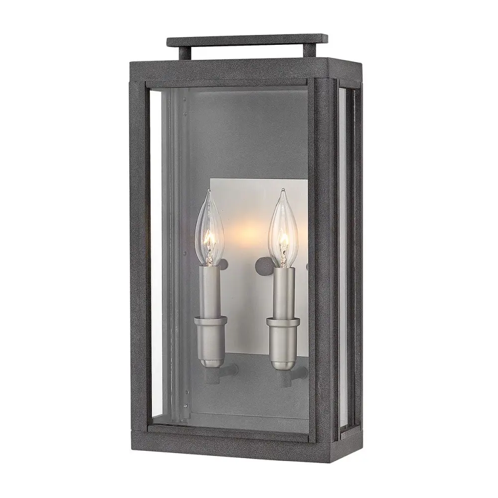 Sutcliffe 2 Light Wall Lantern - Aged Spelter