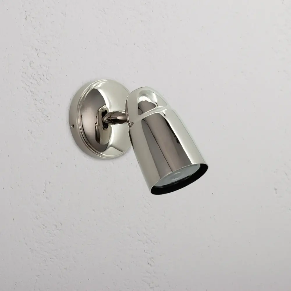 Ealing Flush Spotlight - Smooth Nickel