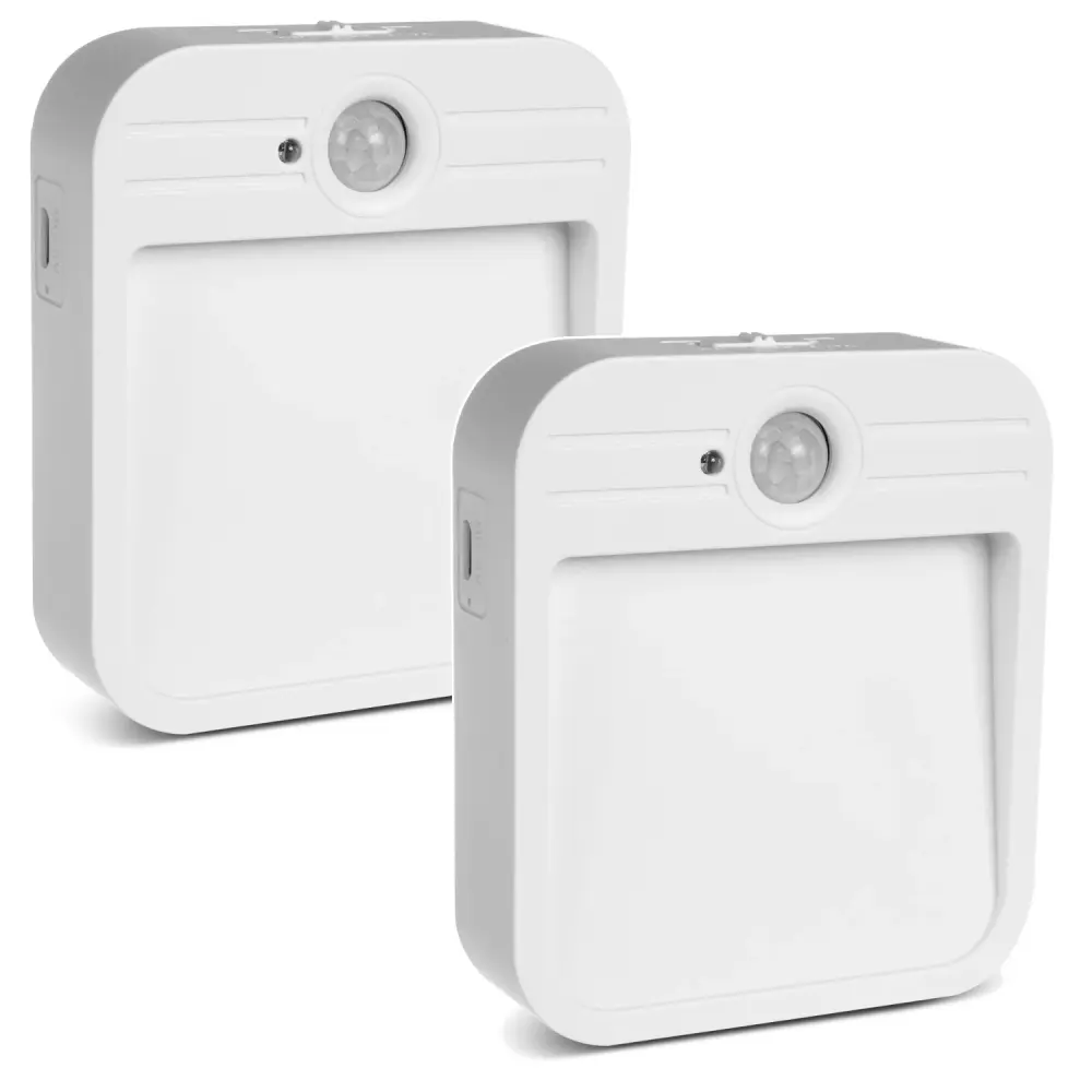 Maclean LED staircase lamp, motion sensor, temp. 4000K, 3.7V/500mAh, 4 LEDs, Range 3-4m, MCE236, 2 pieces