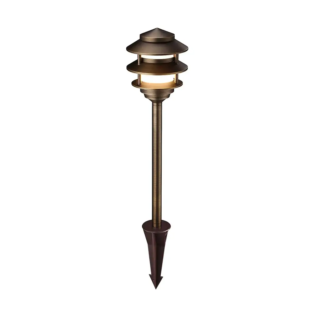 Premium PDBL 20.3" Warm alloy Path Lights - Lamp Ready