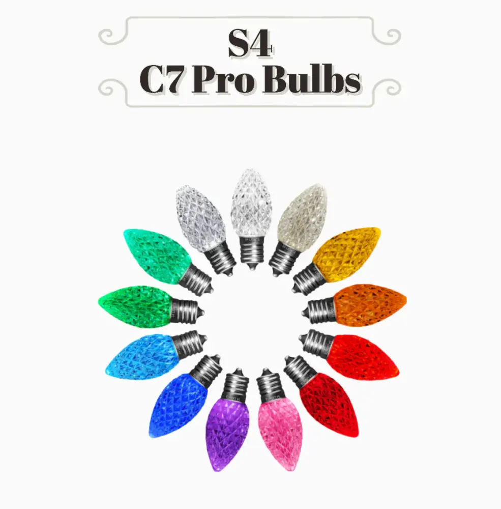 Bulbs - C7 Pro Bulbs Faceted LED 10-Year Warranty