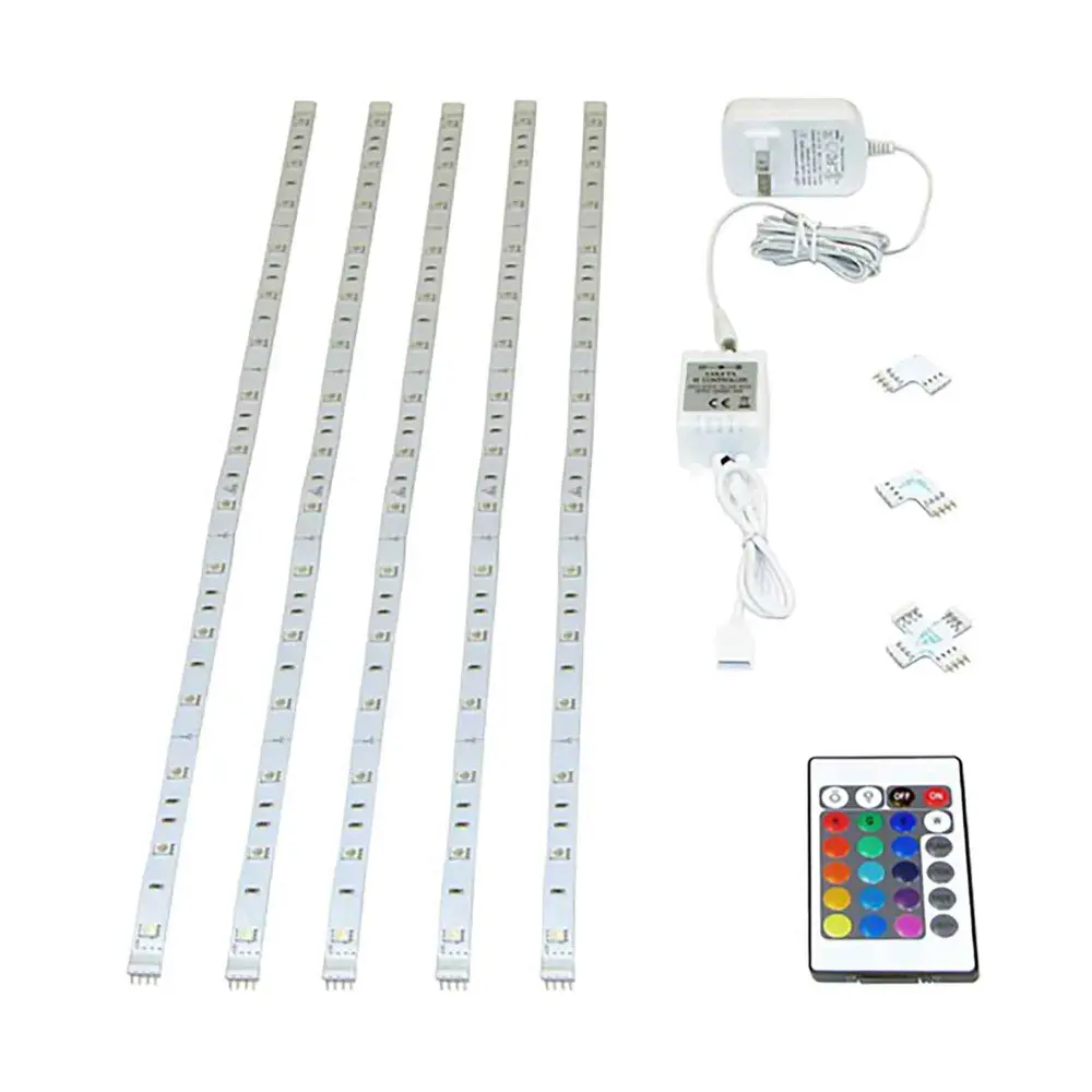 Set 5 Flexible RGB LED Light Strips, 5 m
