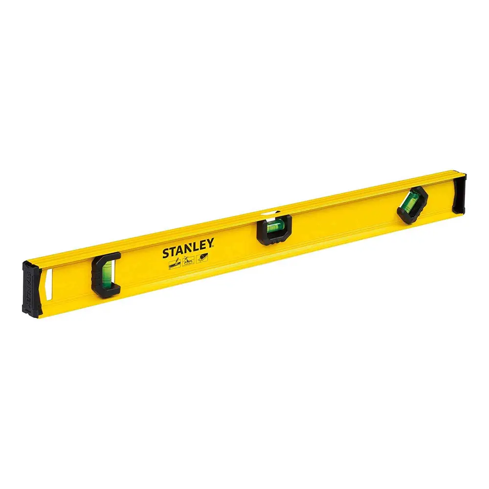 3-Vial Top-Reading Aircraft-grade I-Beam Level, 24"