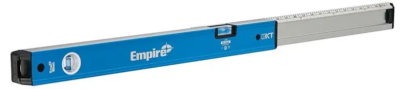 Empire Level True Blue eXT Series EXT40 Prolongable Box Level, 24 L, 2-Vial, Aluminum, Blue
