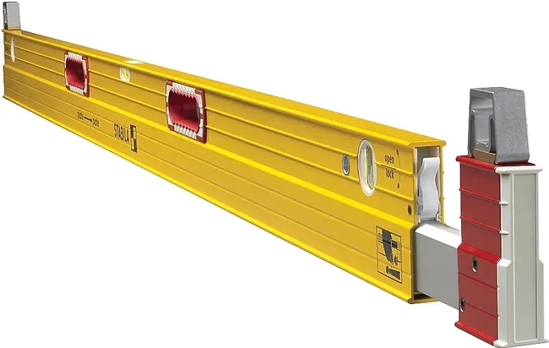 Stabila 35610 Plate Level, 72 L, 3-Vial, Steel, Lemon