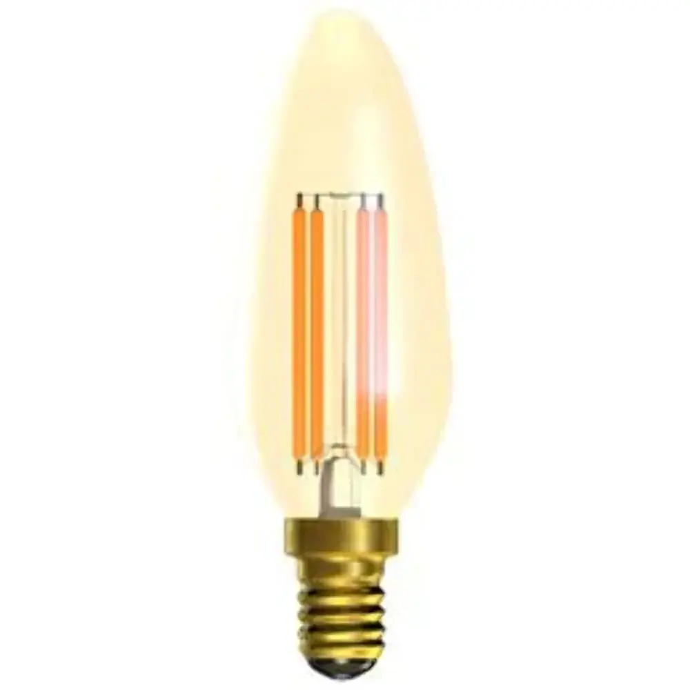 LED Dimming Retro Filament Candle 35mm 4W E14 Gold 2000K Bell