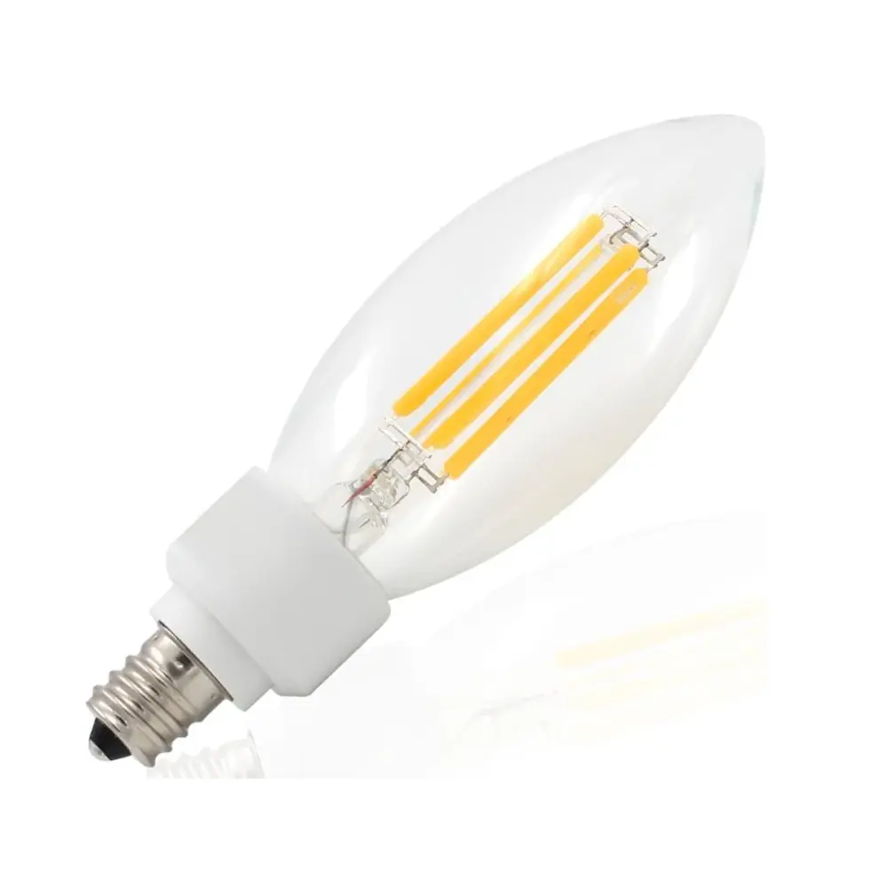 TORCHSTAR 4W E12 LED Filament Candelabra Bulbs