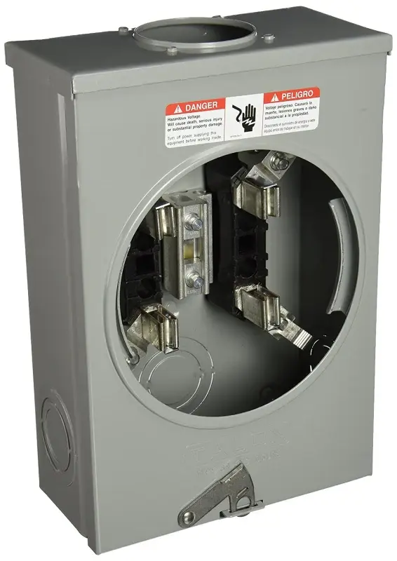 Siemens SUAT111-0GF Meter Socket, 1-Phase, 135 , 600 V, 4-Jaw, Overhead, Underground Cable Entry, Surface