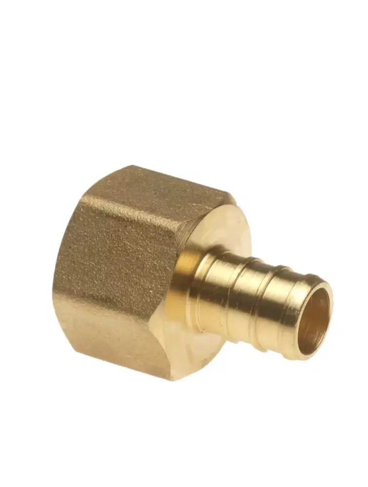 Decorative Cast Aluminum Apollo 1/2 . Warm alloy PEX-B Barb x 1/2 . Female Pipe Thread Adapter Damaged Box