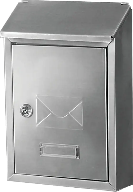 Gibraltar Mailboxes Ashley AWM00SS0 Mailbox, 220 cu- Capacity, Stainless Chromed, Gray, 8.4 W, 2.8 D, 11.7 H
