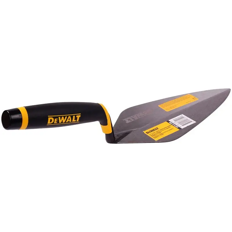 DEWALT DXTT-3-750 London Brick Trowel, 10 L Blade, 4-5/8 W Blade, Carbon-weave Steel Blade, Soft Grip Handle