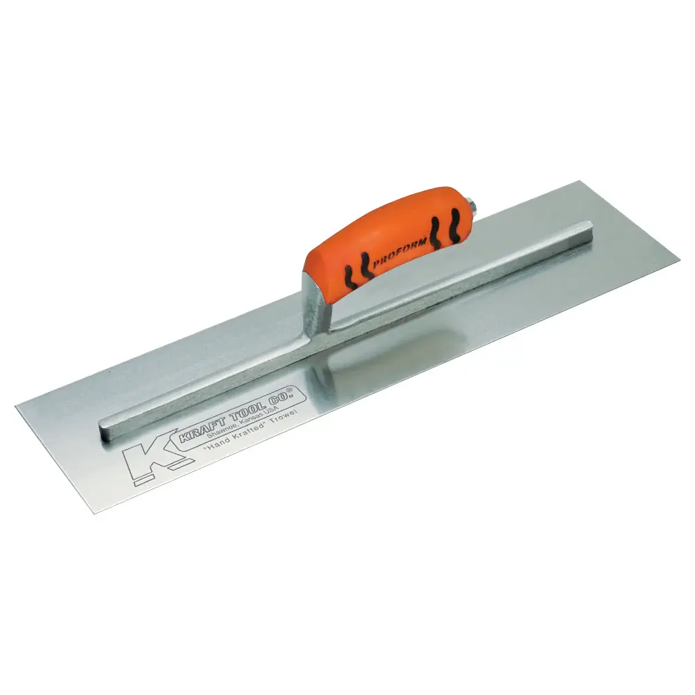 Kraft 16" x 4" Carbon Alloy Cement Trowel ProForm® Handle