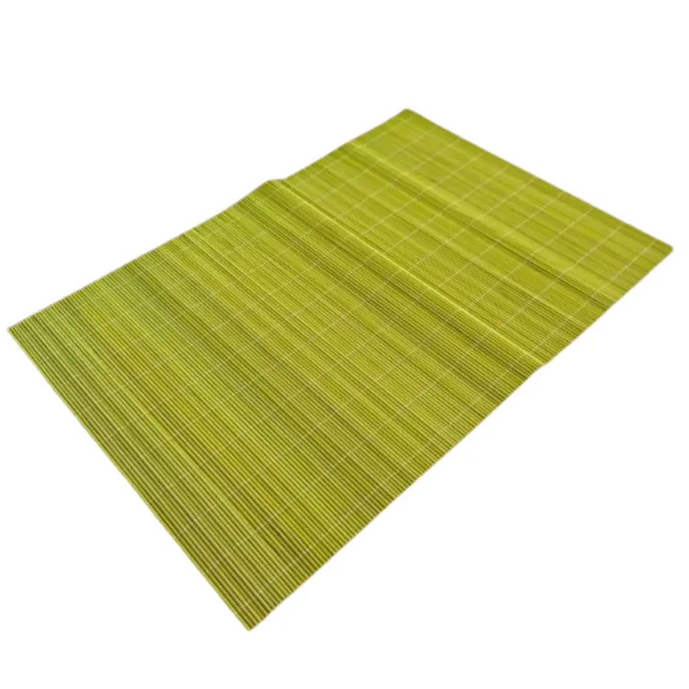 Real Bamboo-based Placemats 11.6 . Wide x 17 1/2 . Length - Chartreuse