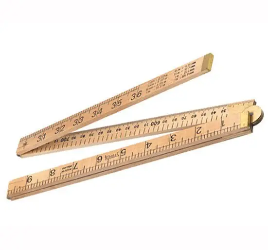 R.S.T. Wooden Folding Rule 1m / 39in - 1 Metre