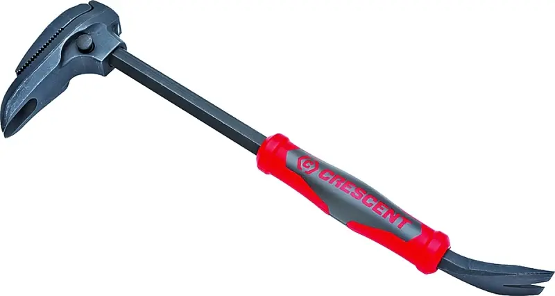 Crescent CODE RED Series DB16 Pry Bar, 16 L, Nail Puller Slots Tip, Steel, Onyx, 5-13/32 W Automotive Repair
