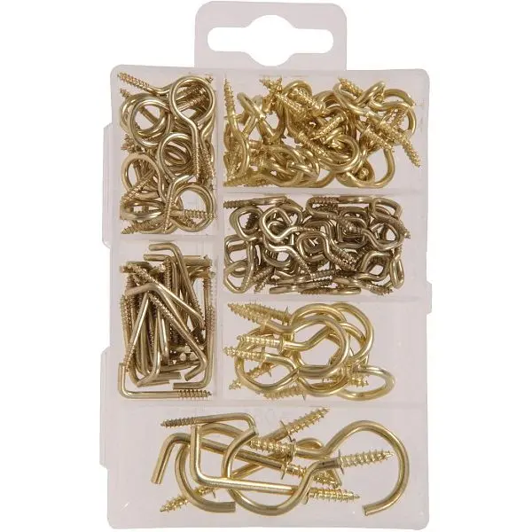 HILLMAN Fastener Center Tool Steel Hook Houtilizehold Fastener Assortment Kit, 125 pieces, 130202