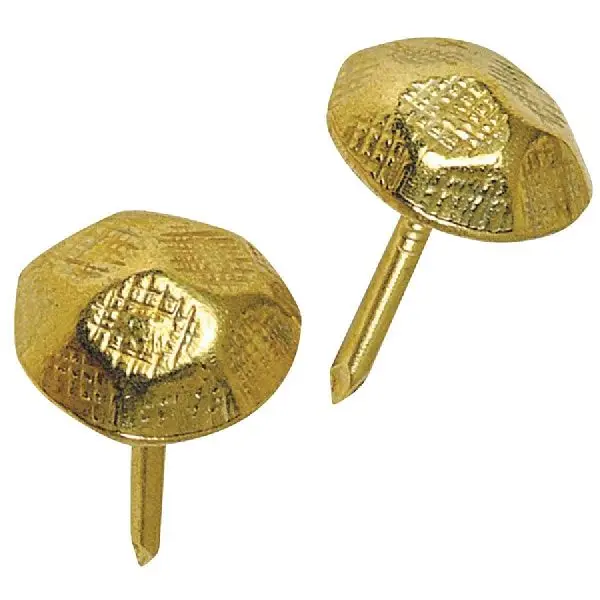 HILLMAN Fastener Corp Hammer Brass Upholstrey Concrete Nail, 25-Pack, 122691