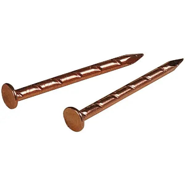 HILLMAN Masonry Anchor Wire 3/4 Inch 17 ga Copper Plated Weatherstrip Specialty Nails (167 Ct.), 122540