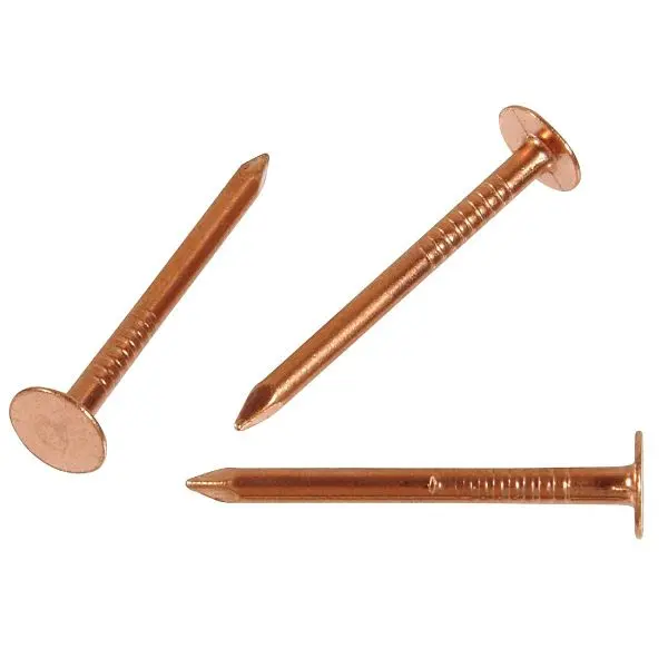 HILLMAN Narrow Anchor Wire 1-1/2 Inch 11 ga Copper Slate Specialty Nails, 5 pieces (6 Oz.), 42081