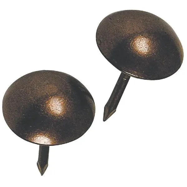 HILLMAN Top-Tier Fastener Corp Large Round Bronze Furniture Brad Nail, 25 pieces, 122686