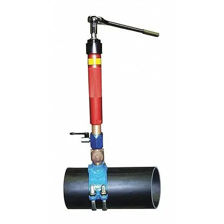 WHEELER REX Hot Plug Tap, Wet Tap 3/4" & 1" BSPT Hand Operated Boring Tooling Machine, 8300